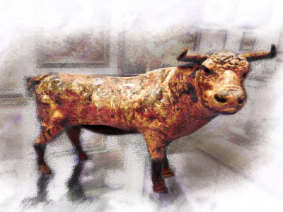 Clay Bull Refined bull byk graphicdesign photo manipulation photoenhancement photomanipulation surrealism