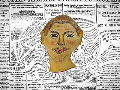 MaciejDurajNewspaper2 art combinedart graphicdesign multimedia selfportrait sztuka