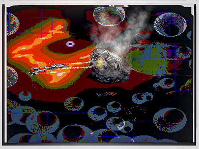 Space Battle in Pixels artstudio gameart illustrator pixelart procreate scifi shooters spacebattle superhydorah videogames