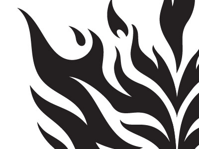 Flames black fire illustration vector white