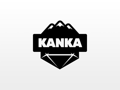 Kanka logo black branding logo vector