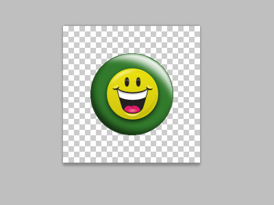 Happy button green icon illustration smile