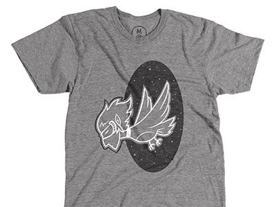 Day 8 (Now Available) black cottonbureau fly grey illustration portal shirt t shirt white