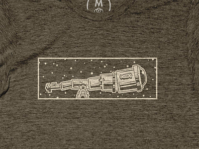 Explore brown cottonbureau explore illustration shirt t shirt telescope vector