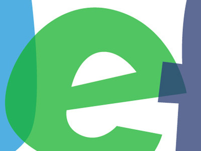 Green E e font green logo