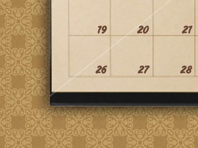 Calendar Comping calendar pattern web