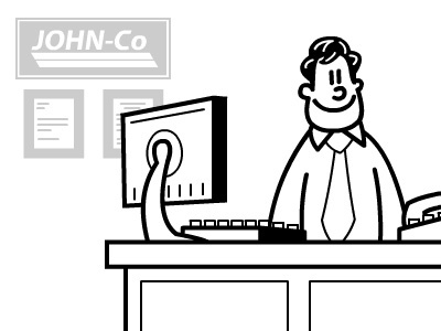 John-co animation cartoon illustration simple vector