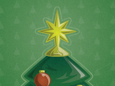 Texture Tree christmas green illustration star texture tree vector