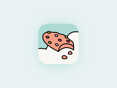 Snacks App Icon 🍪 app app design app icon app icon design app icon logo branding design icon illustration illustrator logo minimal ux