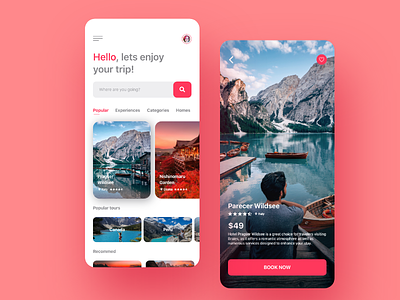 Airbnb App Redesign Concept airbnb app branding design design web design website desing tour travel travel app traveling ui ux