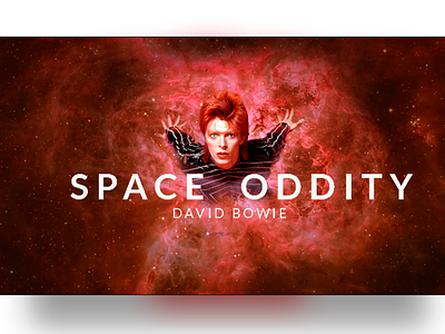 David Bowie Space Oddity 50th Anniversary artist cine david bowie design art designweb desing galaxy interaction design interface music oddity space