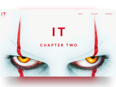 IT 2 clown design art design web design website desing interface it movie terror