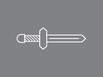 Sword art bold concept design game graphic icon idea illustration linework logo mark marque minimal object play playing retro role simple striking