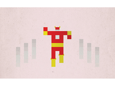 Flash comic dc flash icon illustration minimal pixel simple superhero the the flash