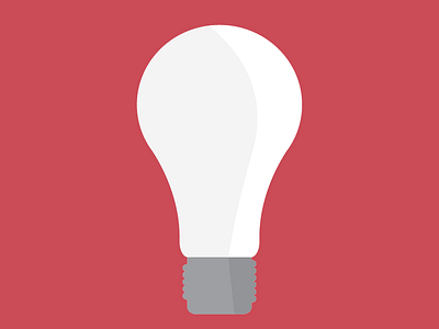 Bulb bright colourful design illustration minimal simplistic