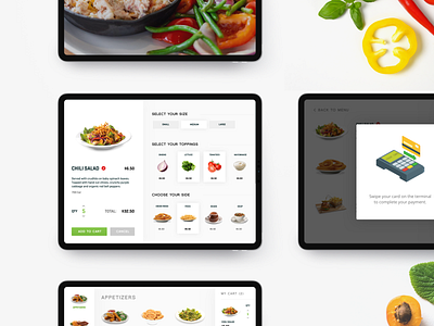 Kiosk Tablet Experience design food kiosk mobile ordering pos restaurant sketch ui
