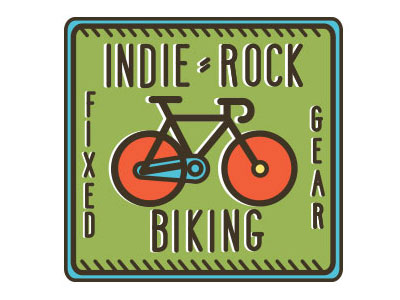 Indie-Rock Biking bike icons identity illustration logo