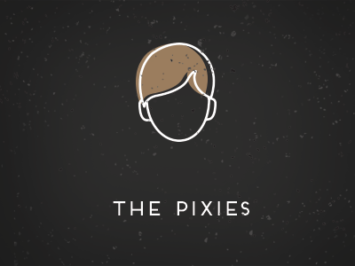 The Pixies bands hair icons identity illustration infographic logo the pixies