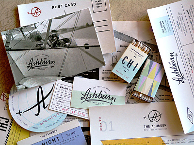 planes, trains airport aviation coaster collateral matchbooks menu plane postcard restaurant