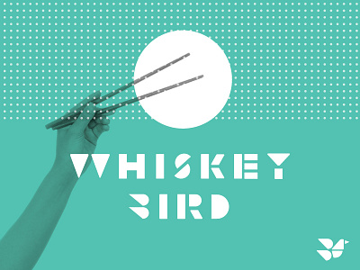 Whiskey Bird bird branding chopsticks japanese whiskey