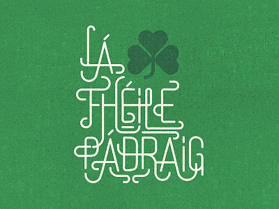 Happy St. Paddy´s! illustrator ireland irish paddy shamrock st patrick typography