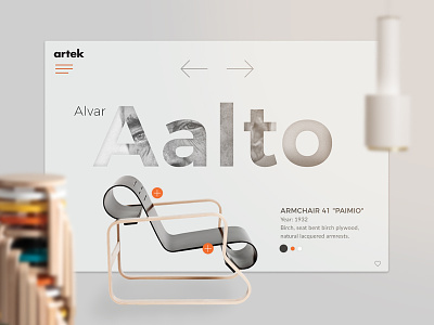 Artek e-commerce aalto artek carousel design e commerce finland furniture helsinki px8 shop ui ux