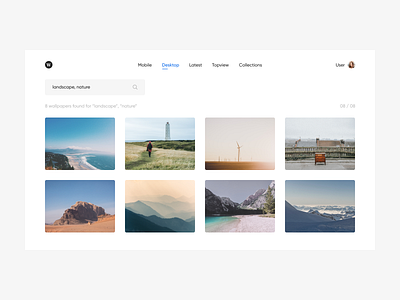 Wallpaper Search Page photo ui web