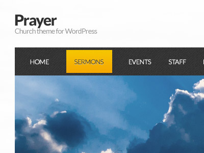 Prayer - Upcoming Church Theme for WordPress church theme web design wordpress