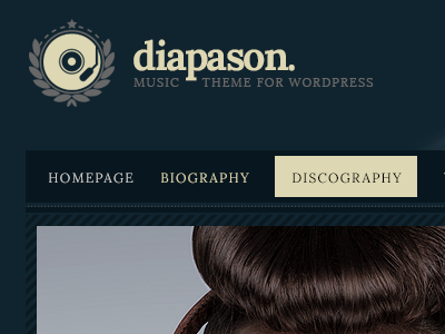 Diapason - Music Theme for WordPress dj music template theme web design wordpress