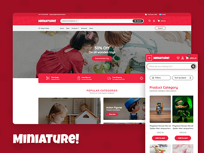 Miniature! - WooCommerce Theme ecommerce ecoommerce template template theme web design website template woocommerce wordpress