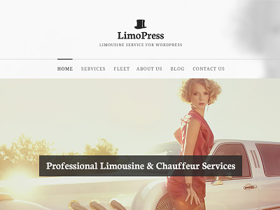 Limopress - Limousine service theme for WordPress light limo limousine theme web design wordpress