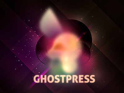 GhostPress Header airbrush bold gradient pattern photoshop