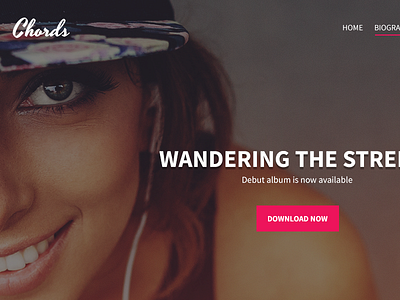 Chords - WordPress theme for musicians