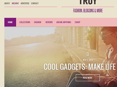 Troy - Blogging Theme for WordPress