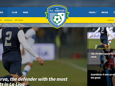 FC Igniter - Sports Theme For WordPress football soccer sports template theme web design wordpress