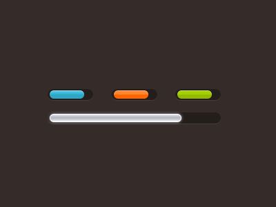 Tiny Progress Bars blue green orange progress bar small ui vivid