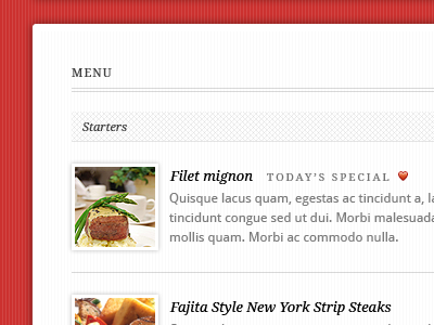 Restaurant theme preview cssigniter menu restaurant wordpress