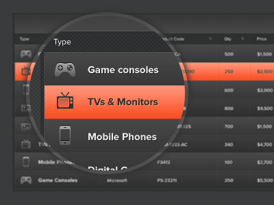 Matrix App app rows table ui user interface