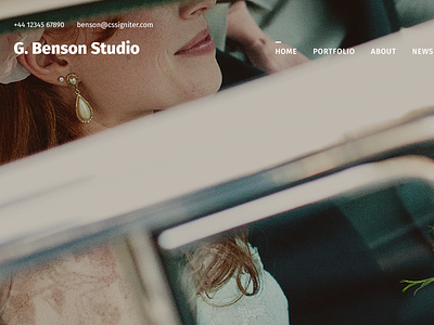 Benson - Upcoming WordPress theme for photographers photographer photography template theme wedding wordpress