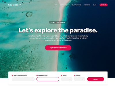 CousteauPro - A travel theme for WordPress - Coming soon