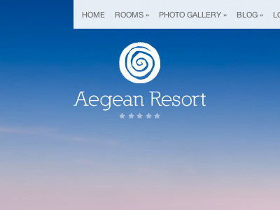 Aegean Resort hotel logo theme themeforest