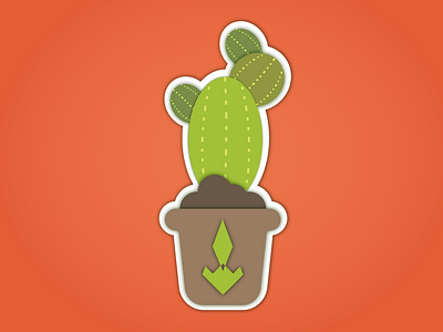 Cactus branding caracas color design digital diseño dribbble dvisualart flat flat design green illustration ilustración pantone vector venezuela