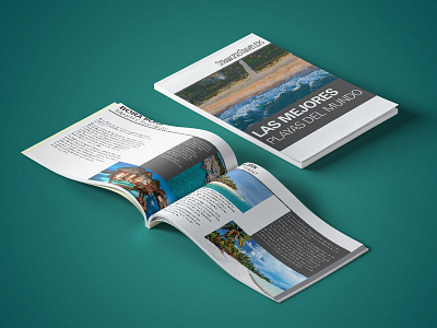 Stranger Traveler Brochure MockUp adobe beach behance brochure design digital dribbble dvisualart editorial design indesign magazine mockup