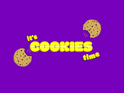 COOKIES brand cookies illustration vector