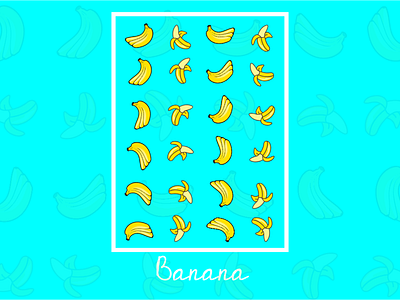 Bananas branding cartoon cool design doodle flat food art icon illustration indonesia logo logo design typography vector