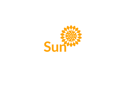 Sun art design flat icon illustration logo ui vector