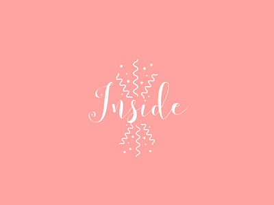 Inside art design dribbble editor flat icon logo pink typograph