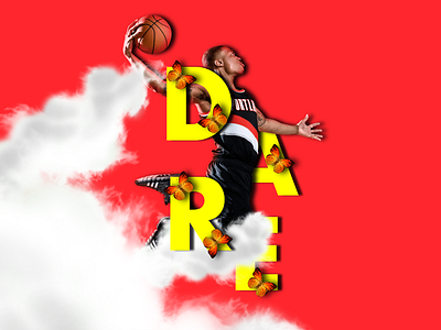 Dare art basket ball cool design digital art dribbble editing illustration indonesia nba photography typography ui vector