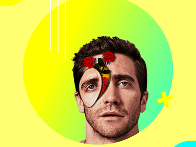 jake gyllenhaal with roses inside