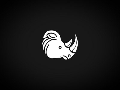 Rhino animal logo art branding cartoon cool design digital art doodle dribbble editing flat icon illustration indonesia logo ui vector